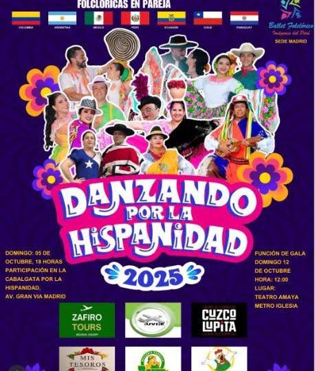 I Festival de Danzas Folclóricas en Parejas “Danzando por la Hispanidad 2025” en Madrid